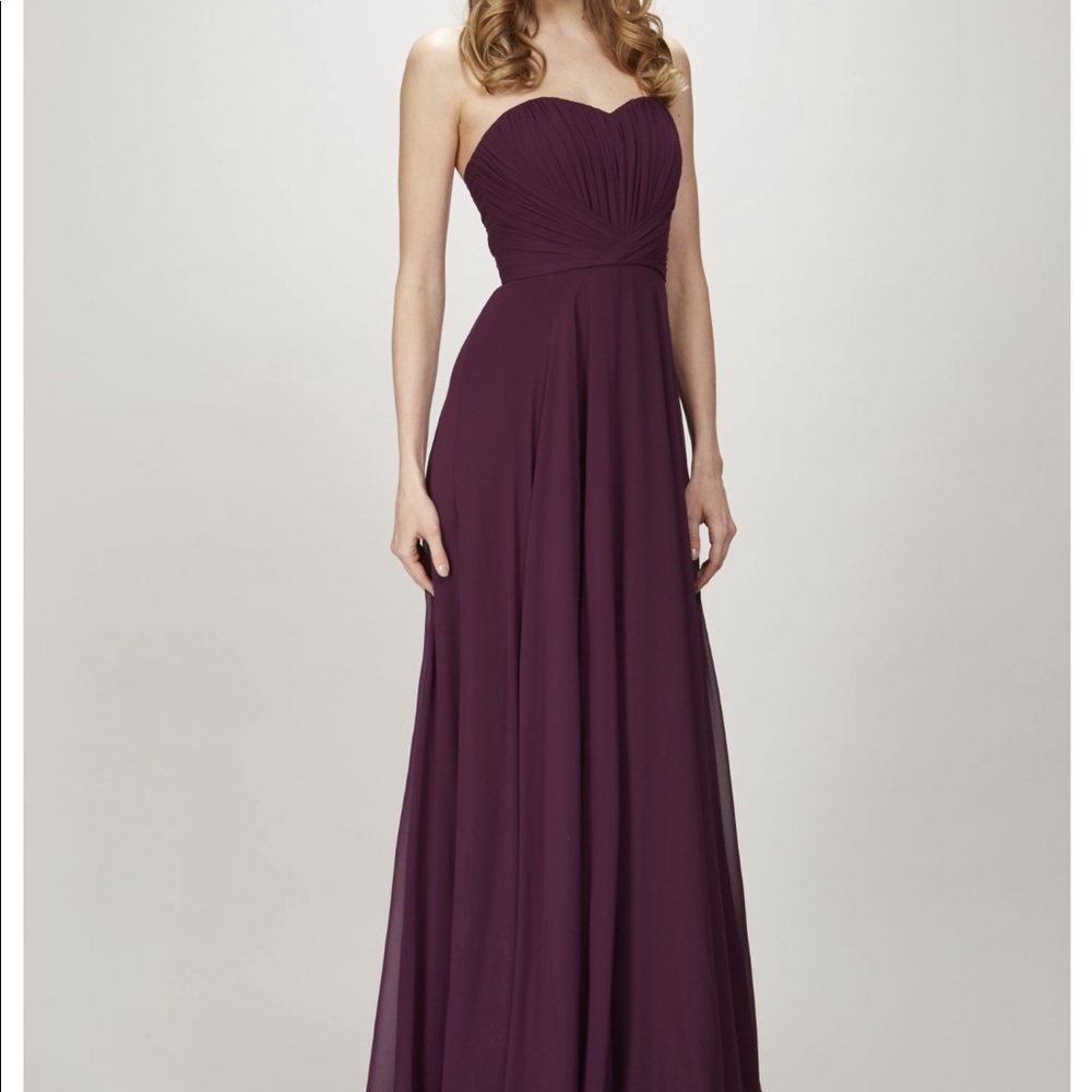 Theia Bridemaids Strapless Gown